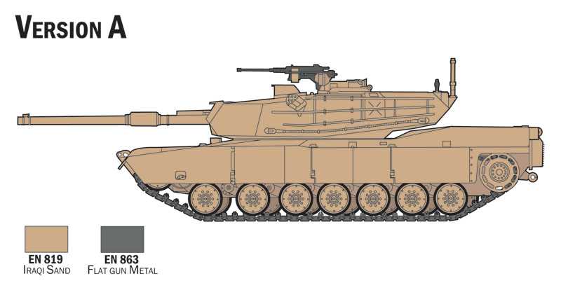 Model Set tank 72004 - M1 Abrams (1:72)