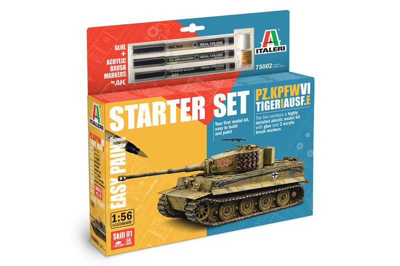 Model Set tank 75002 - Pz. Kpfw. VI Tiger I Ausf. E (1:56)