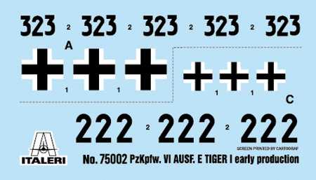 Model Set tank 75002 - Pz. Kpfw. VI Tiger I Ausf. E (1:56)
