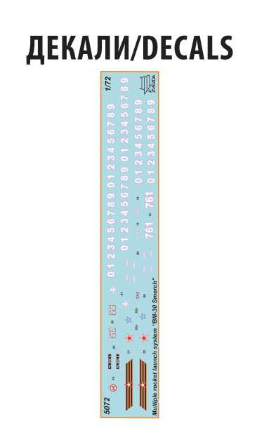 Model kit military 5072 - Multiple Rocket launch system "SMERCH" (1:72)
