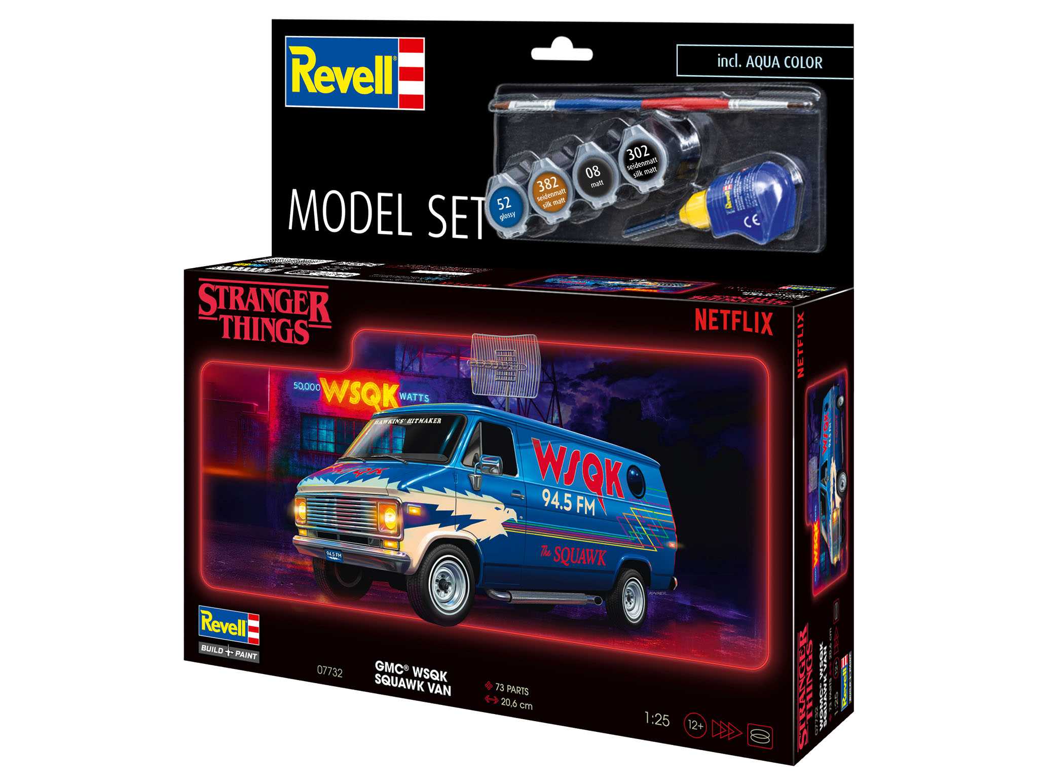 ModelSet STRANGER THINGS auto 67732 - GMC® WSQK Squawk Van (1:25)