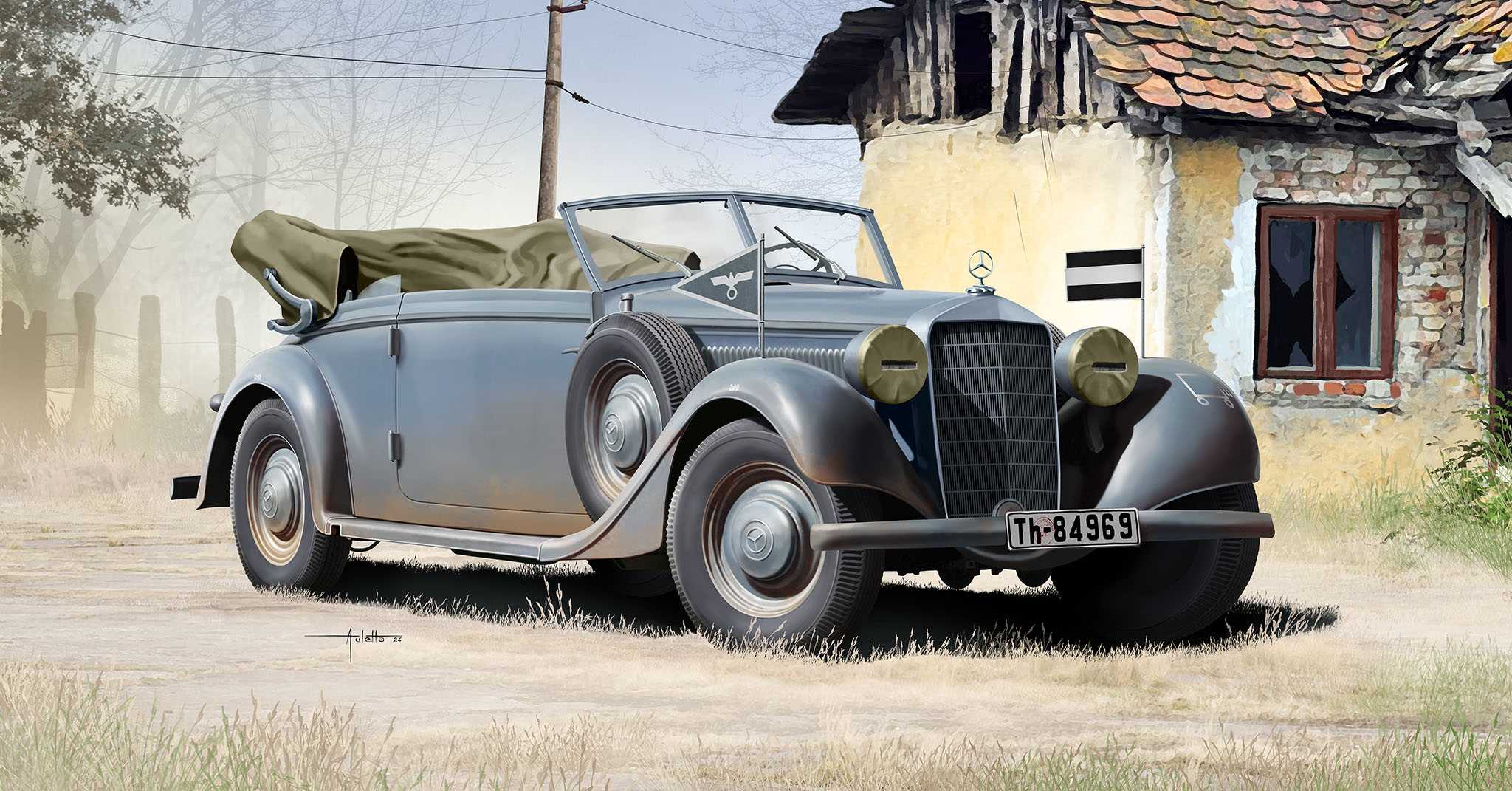 ModelSet auto 63354 - Typ 320 (W142) Cabriolet (1:35)