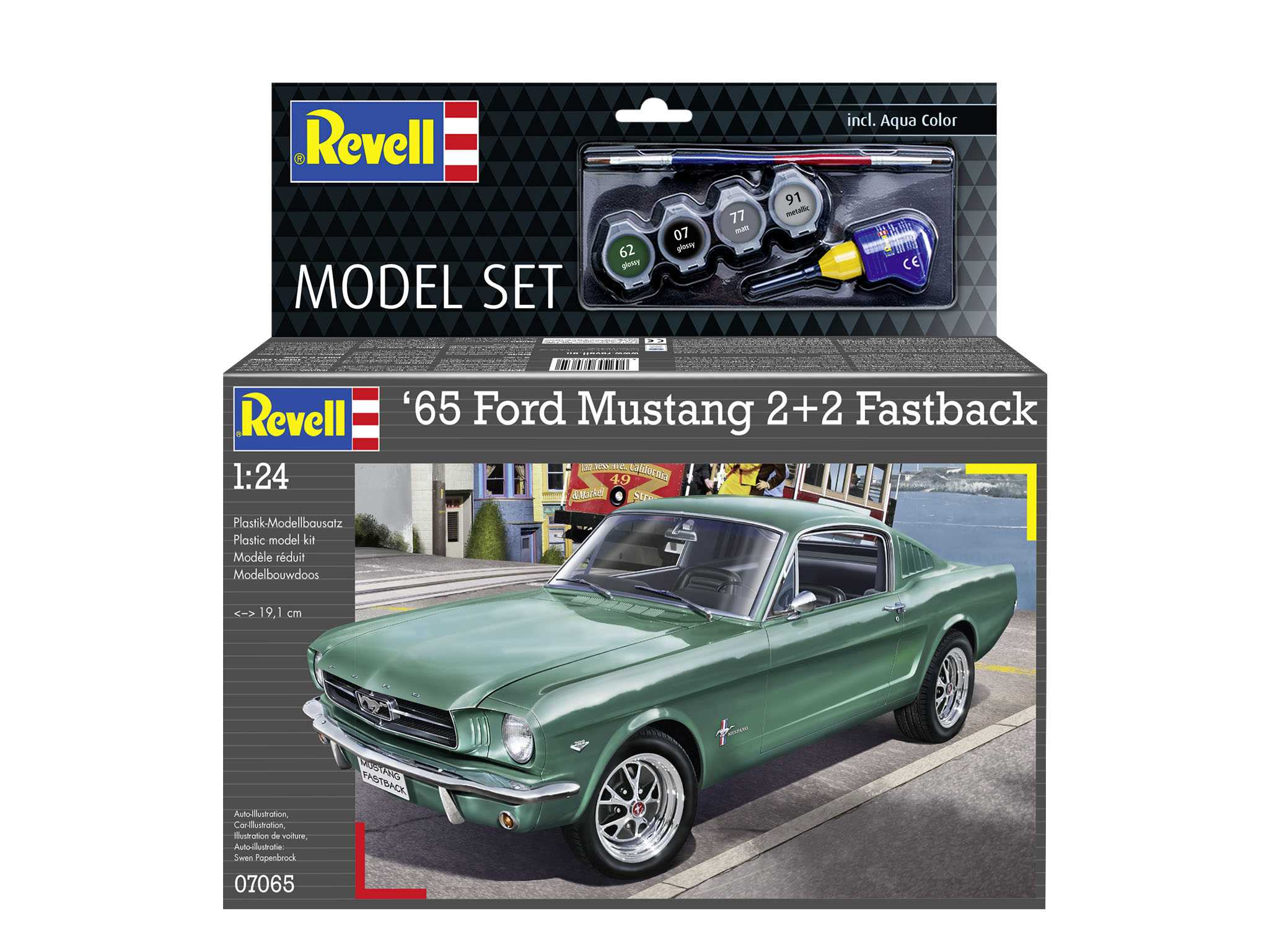 ModelSet auto 67065 - 1965 Ford Mustang 2+2 Fastback (1:24)