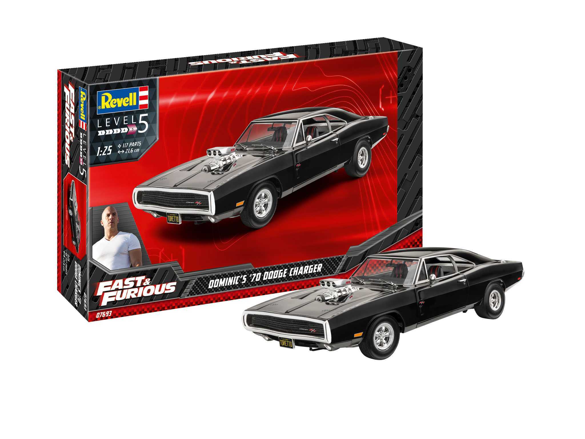 ModelSet auto 67693 - Fast & Furious - Dominics 1970 Dodge Charger (1:25) 18-67693