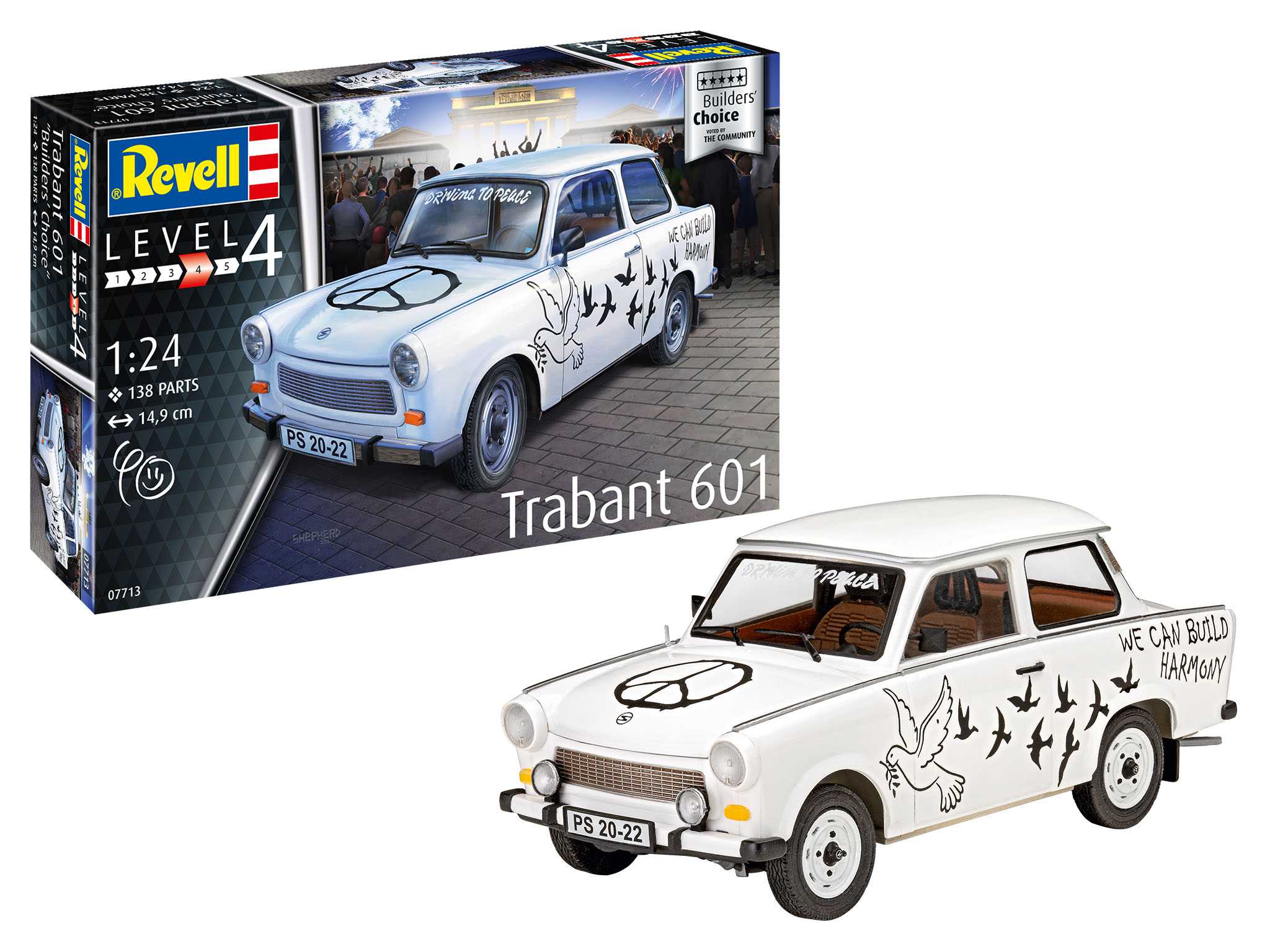 ModelSet auto 67713 - Trabant 601S "Builder's Choice" (1:24)