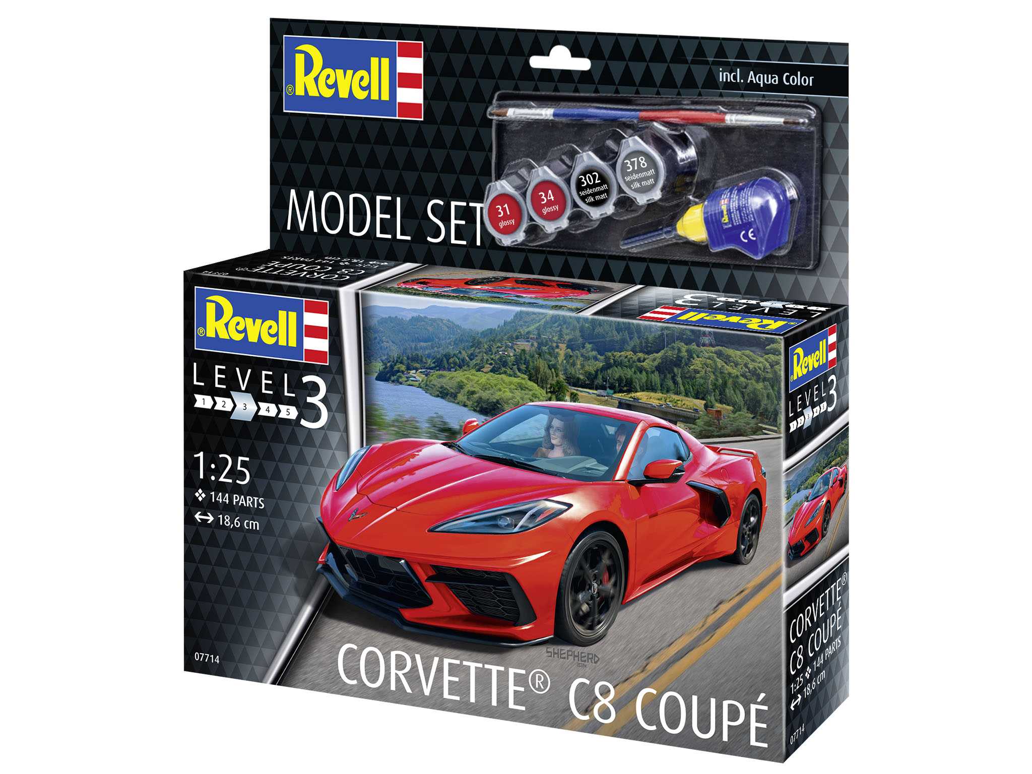 ModelSet auto 67714 - Corvette C8 Coupé (1:24)
