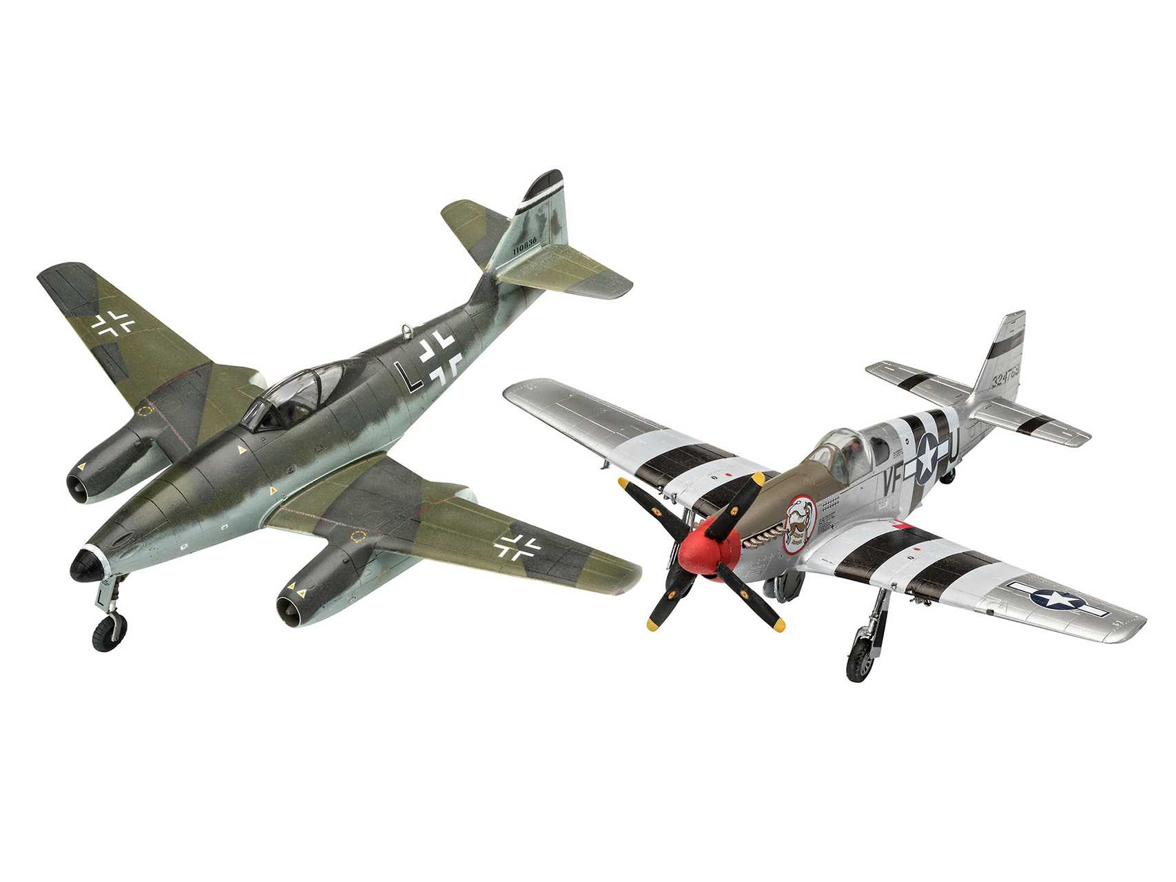 ModelSet letadla 63711 - Me262 & P-51B (1:72)