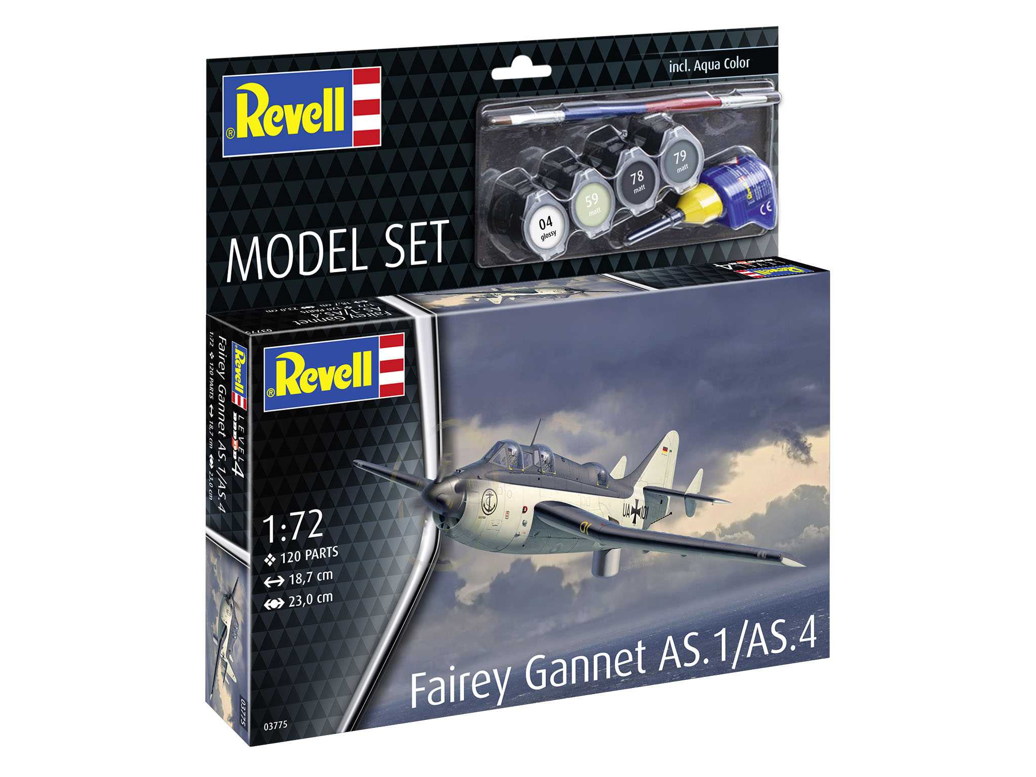 ModelSet lietadlo 63775 - Fairey Gannet AS.1/AS.4 (1:72) 18-63775