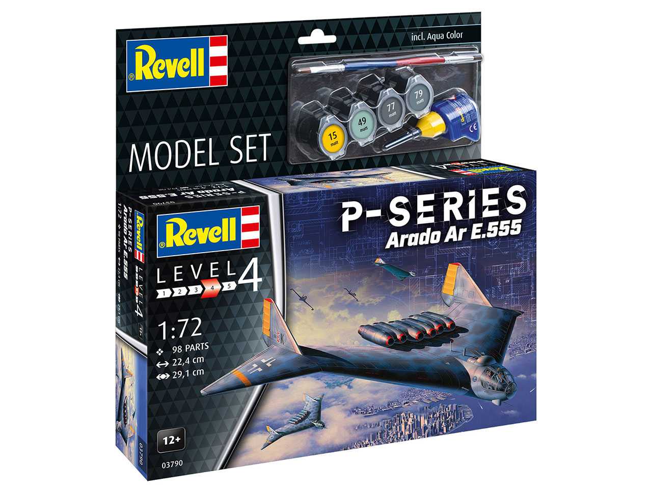 ModelSet letadlo 63790 - Arado Ar E.555 - P-Series (1:72)