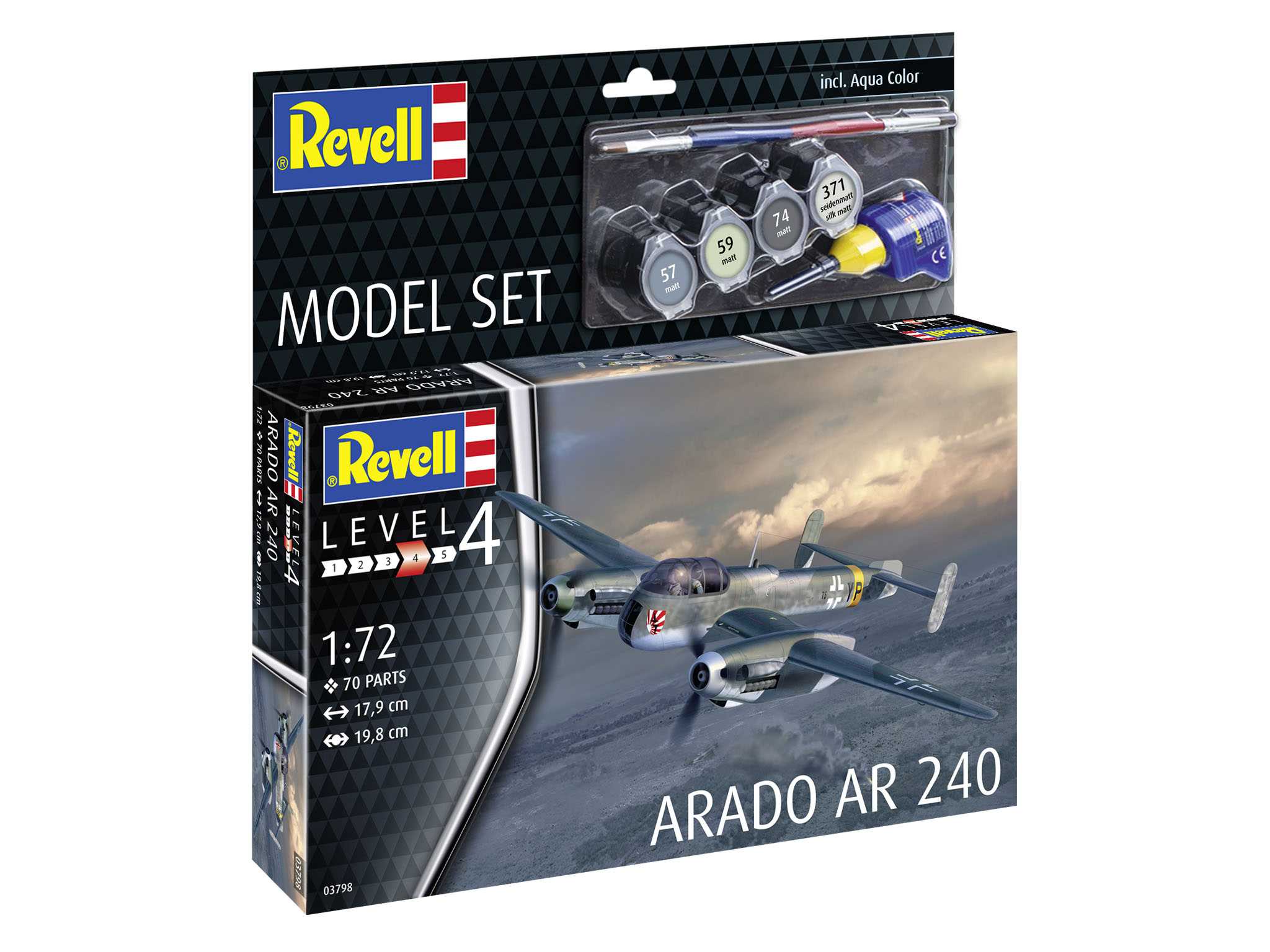 ModelSet lietadlo 63798 - Arado AR-240 (1:72) 18-63798
