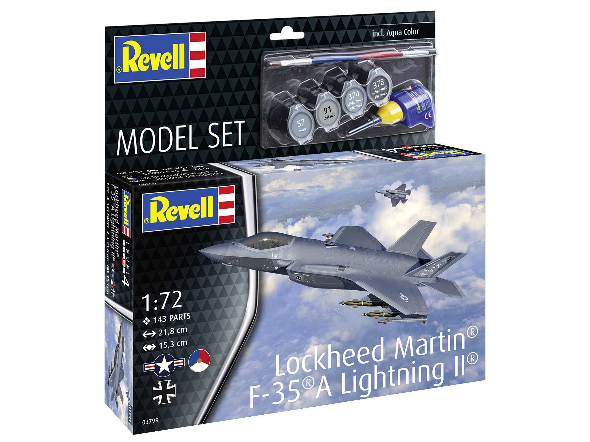 ModelSet letadlo 63799 - Lockheed Martin® F-35®A Lightning II® (1:72)