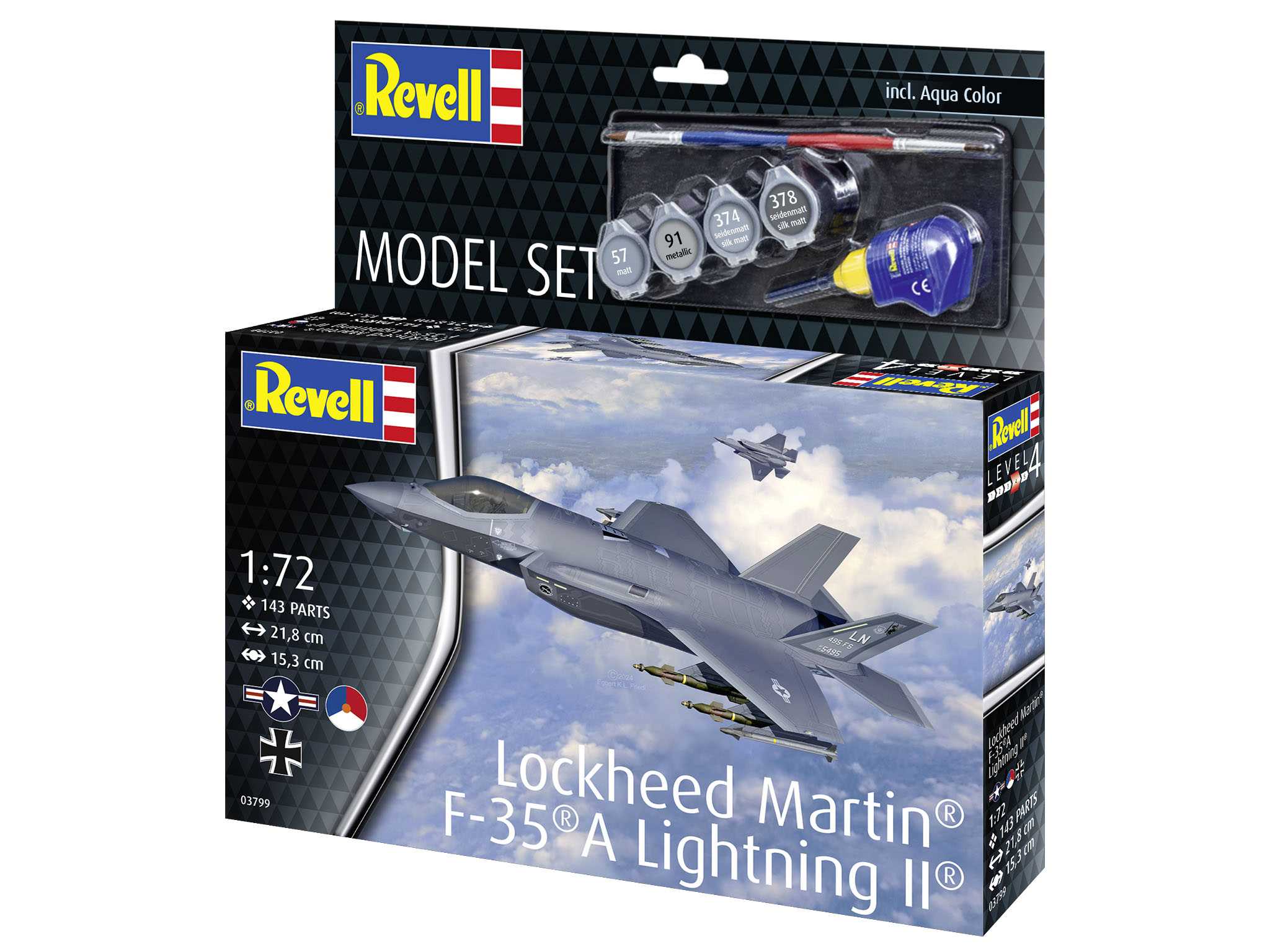 ModelSet letadlo 63799 - Lockheed Martin® F-35®A Lightning II® (1:72)