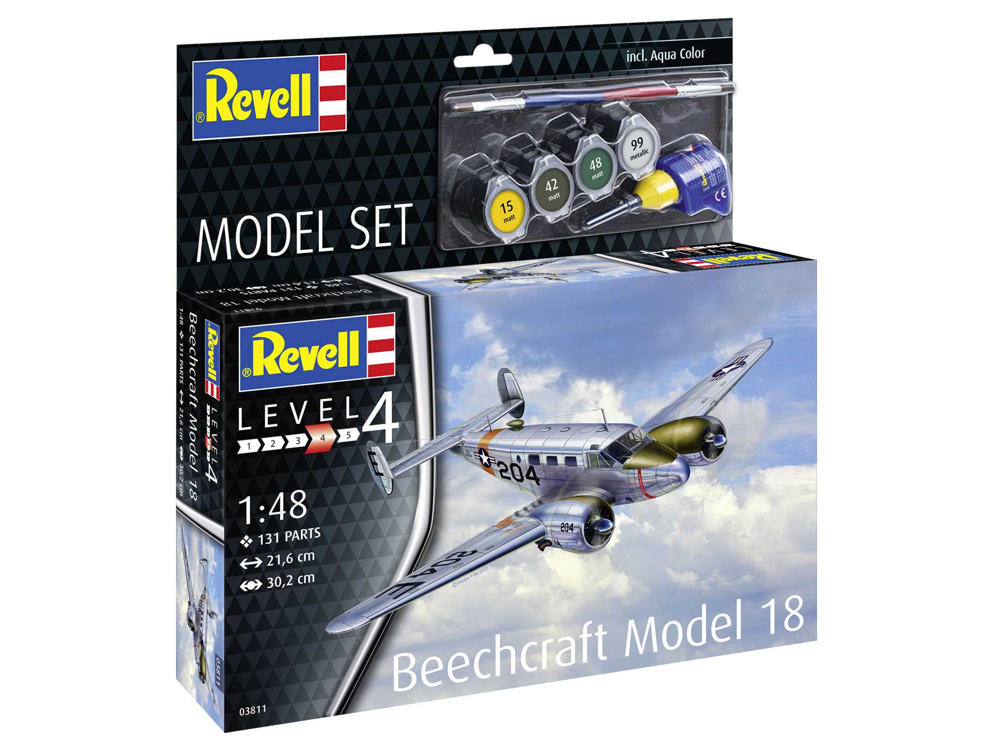 ModelSet letadlo 63811 - Beechcraft Model 18 (1:48)