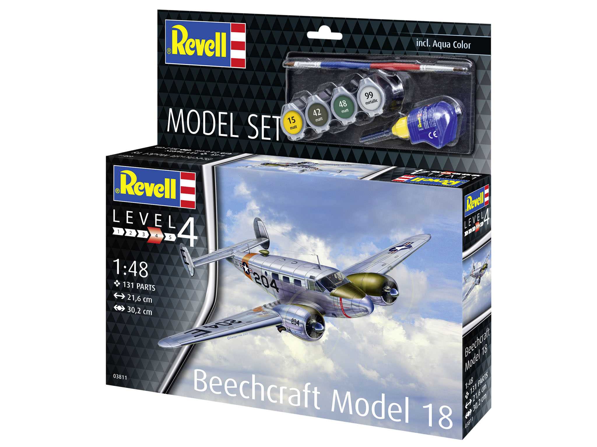ModelSet letadlo 63811 - Beechcraft Model 18 (1:48)