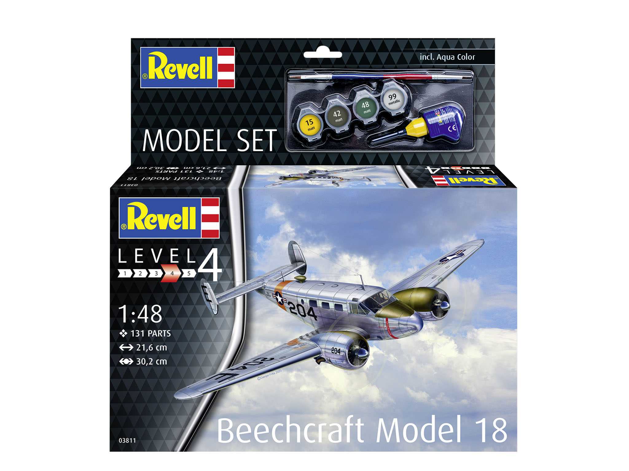 ModelSet letadlo 63811 - Beechcraft Model 18 (1:48)