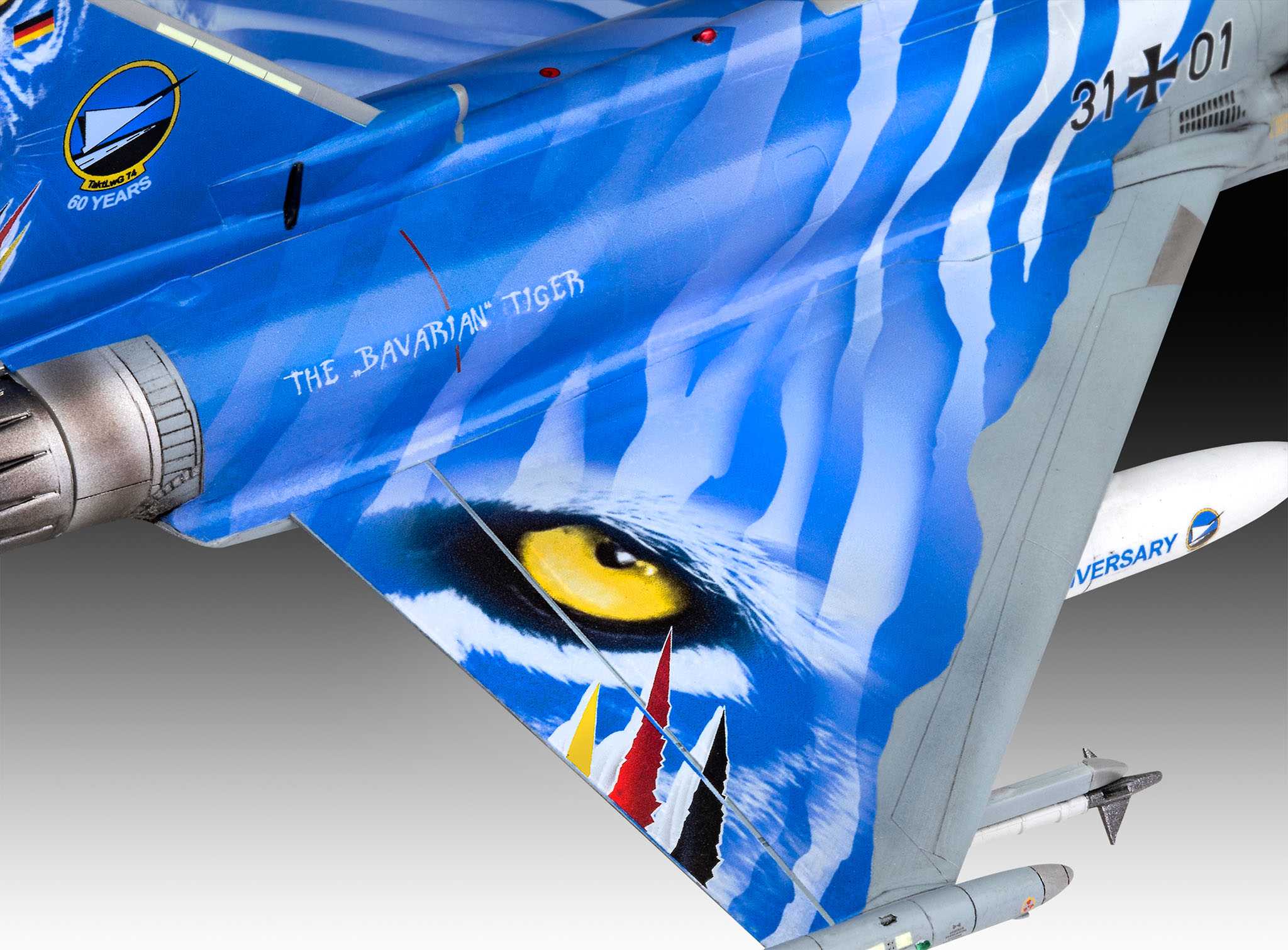 ModelSet letadlo 63818 - Eurofighter Typhoon"Bavarian Tiger 2021" (1:72)