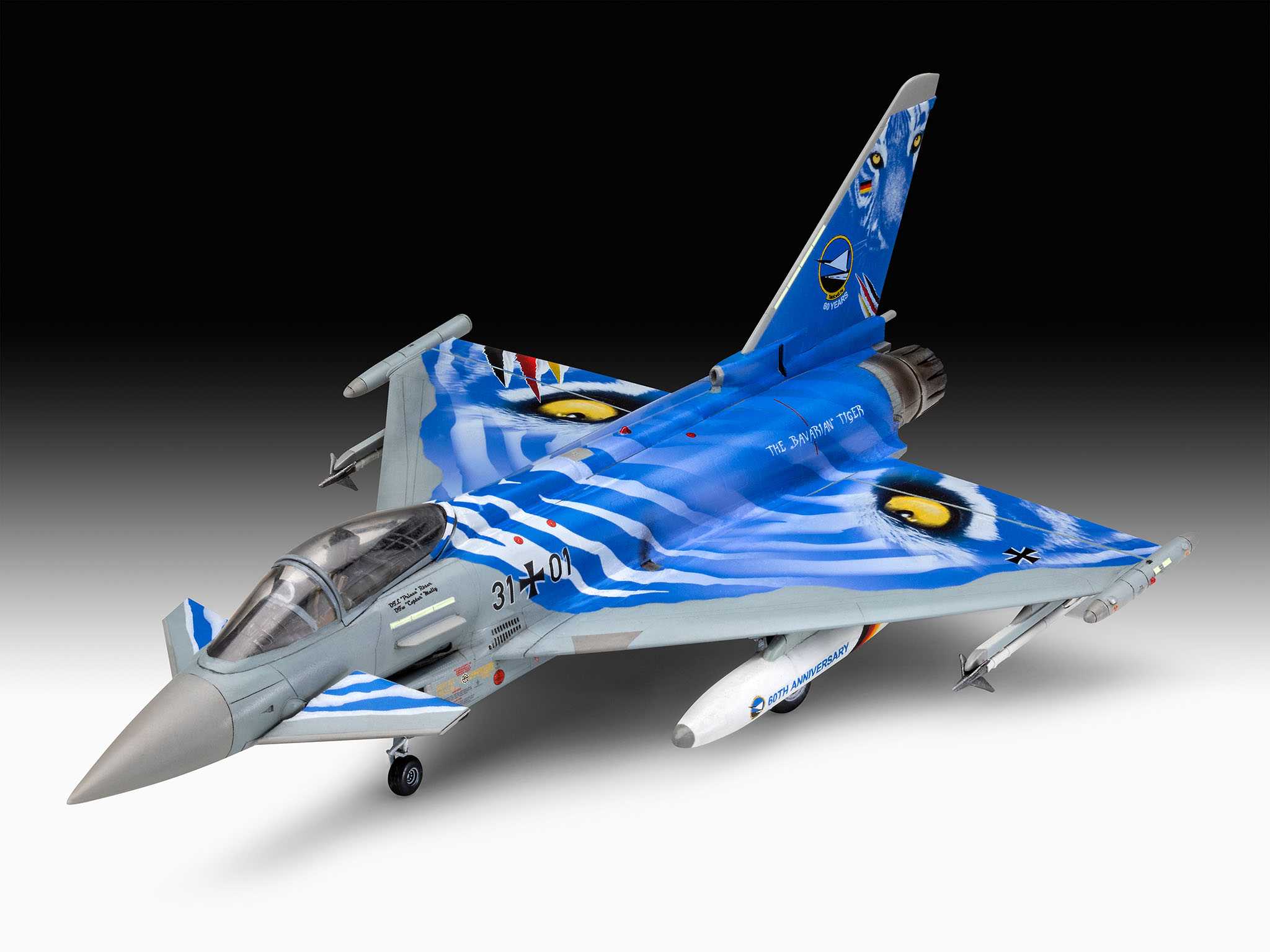 ModelSet letadlo 63818 - Eurofighter Typhoon"Bavarian Tiger 2021" (1:72)