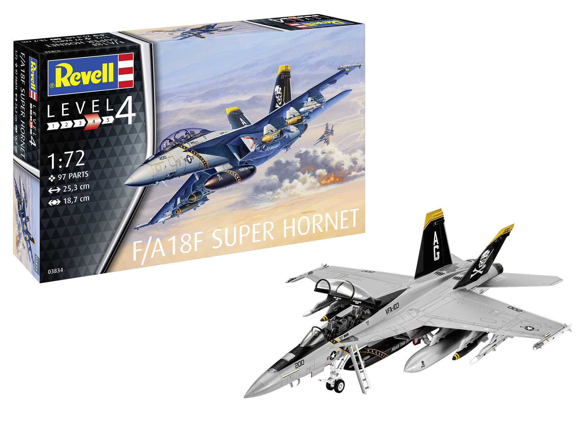 ModelSet letadlo 63834 - F/A18F Super Hornet (1:72)