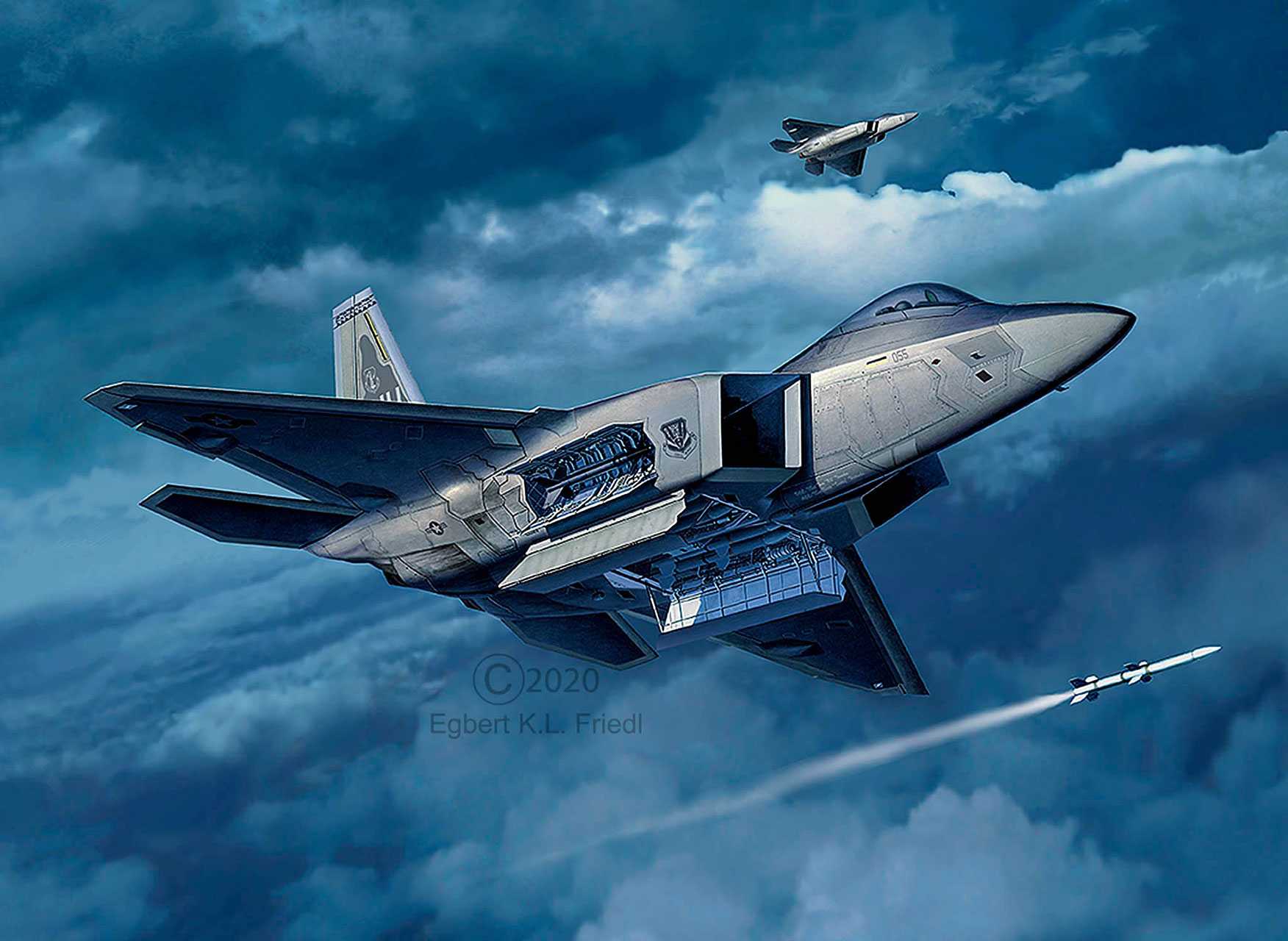ModelSet letadlo 63858 - Lockheed Martin F-22A Raptor (1:72)