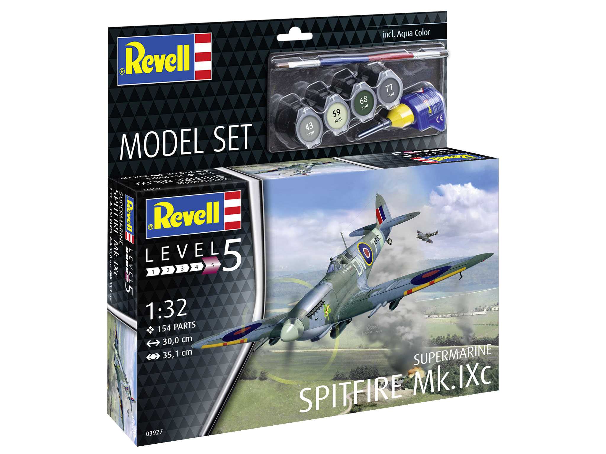 ModelSet lietadlo 63927 - Supermarine Spitfire Mk.IXc (1:32) 18-63927