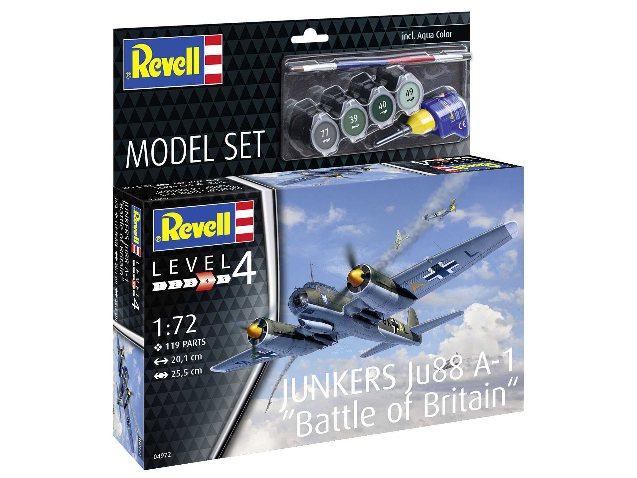 ModelSet letadlo 64972 - Junkers Ju88 A-1 "Battle of Britain" (1:72)