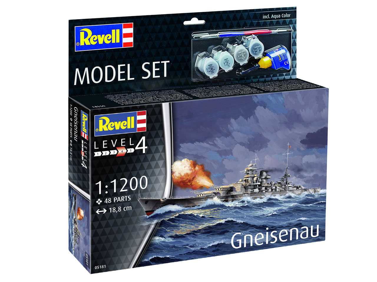 ModelSet loď 65181 - Battleship Gneisenau (1:1200) 18-65181