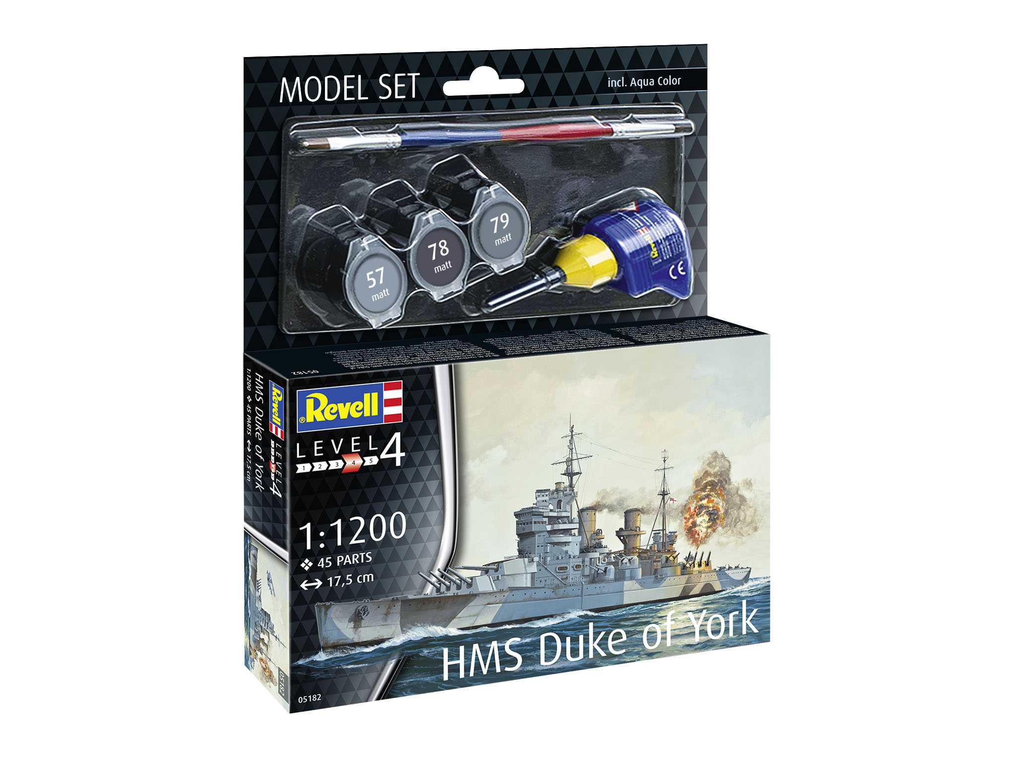 1:1200 Battleship HMS Duke of York (Model Set)