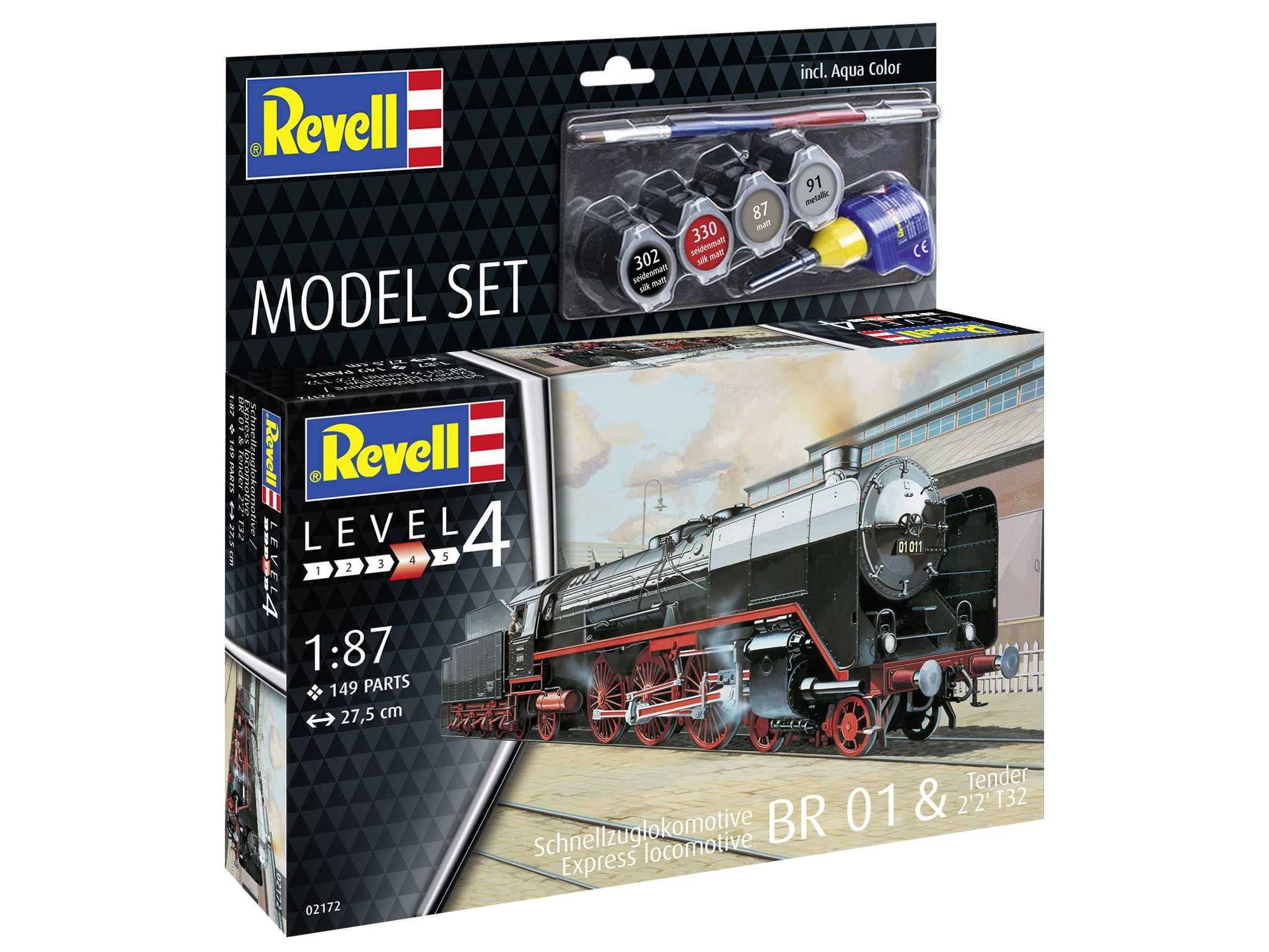 ModelSet lokomotíva 62172 - Express Locomotive BR01&Tender 2'2' T32 (1:87) 18-62172