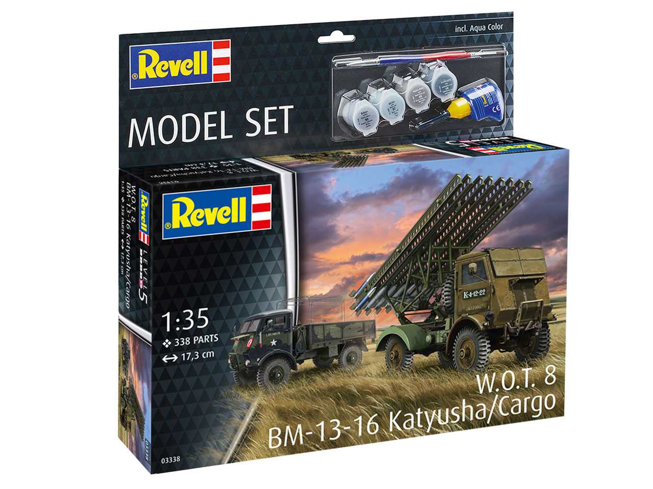 ModelSet military 63338 - WOT 8 BM-13-16 Katyusha/Cargo (1:35) 18-63338