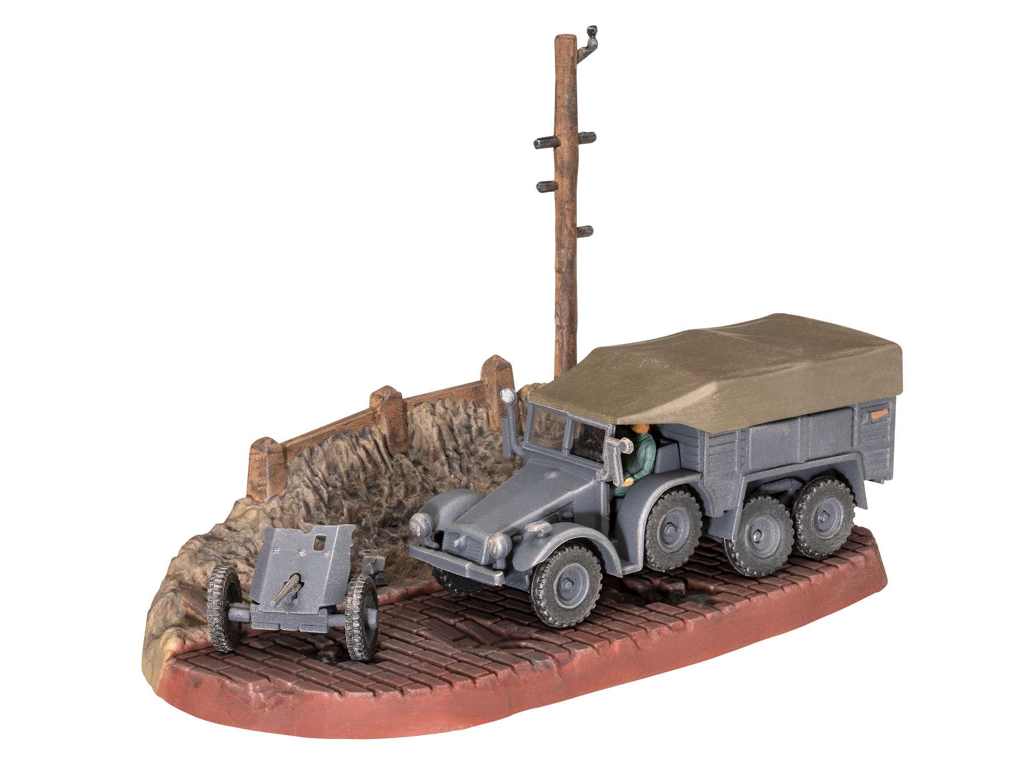 ModelSet military 63344 - Krupp Protze Kfz 69 with 3.7cm Pak (1:76)