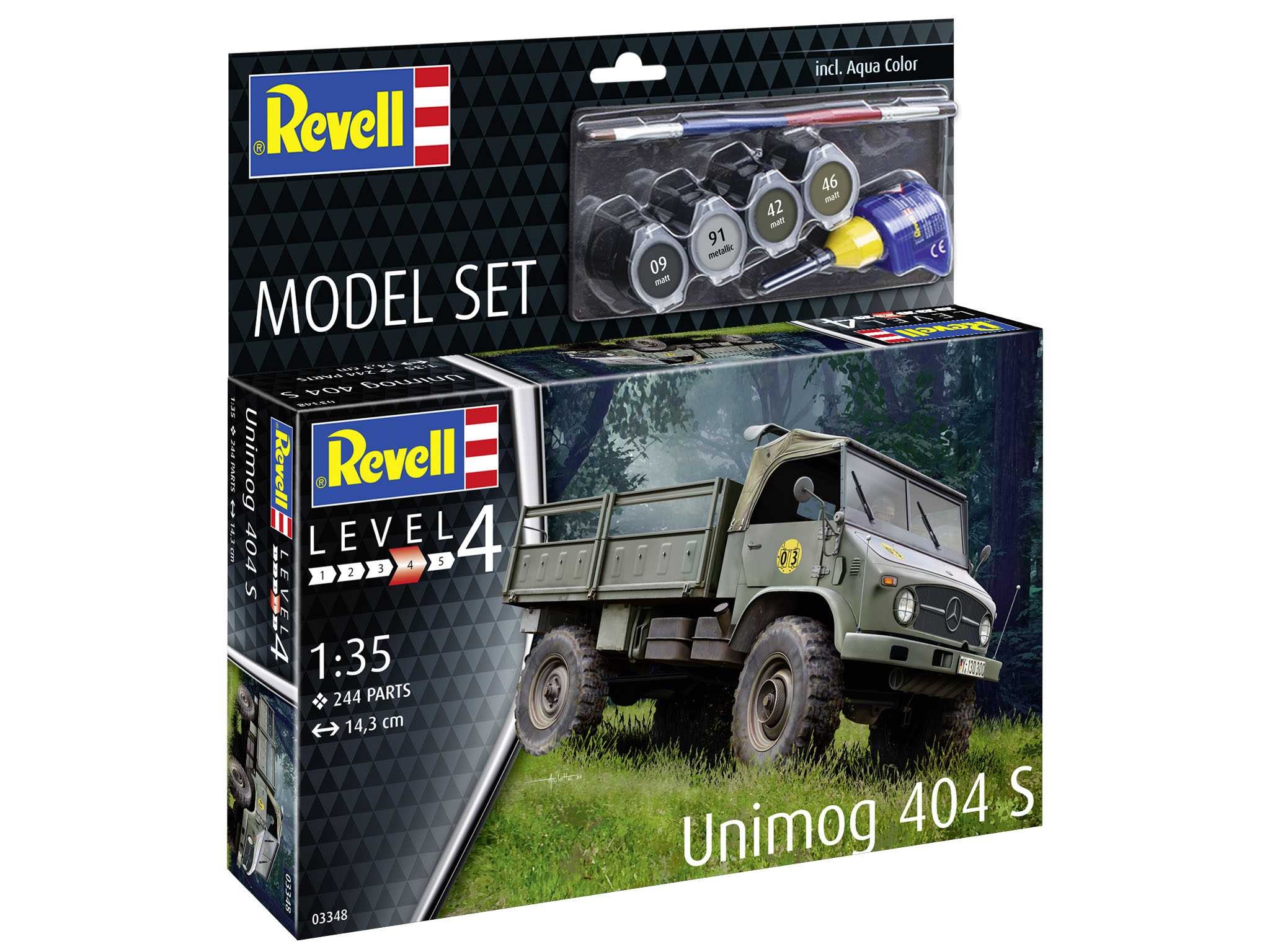 ModelSet military 63348 - Unimog 404 S (1:35) 18-63348