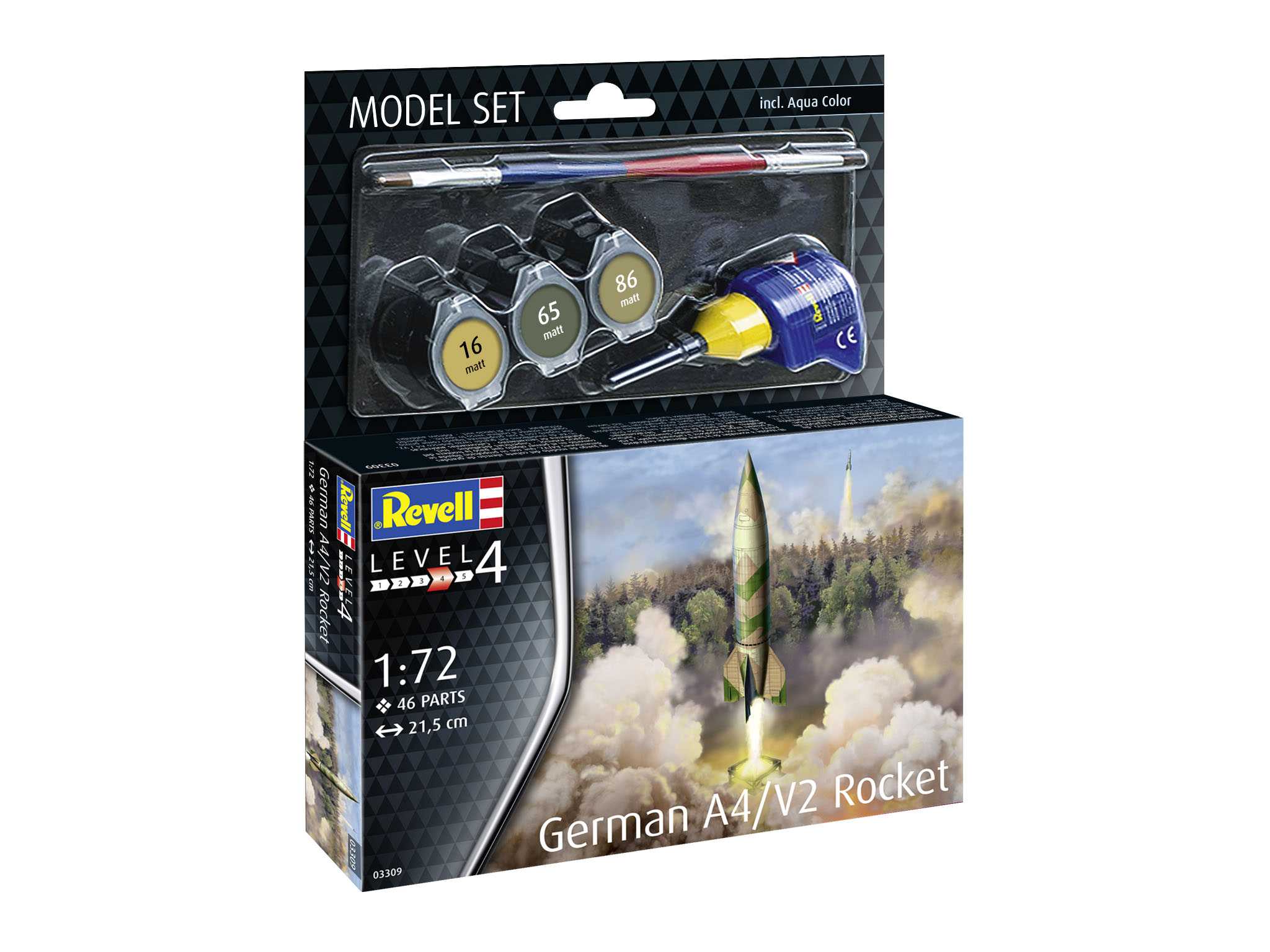 1:72 Niemiecka rakieta A4/V2 (zestaw modeli)