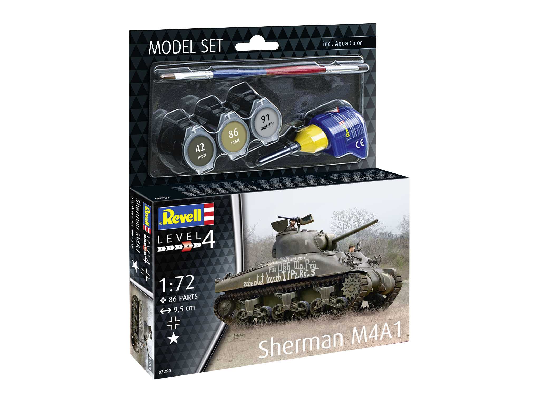 1:72 Sherman M4A1 (Model Set)