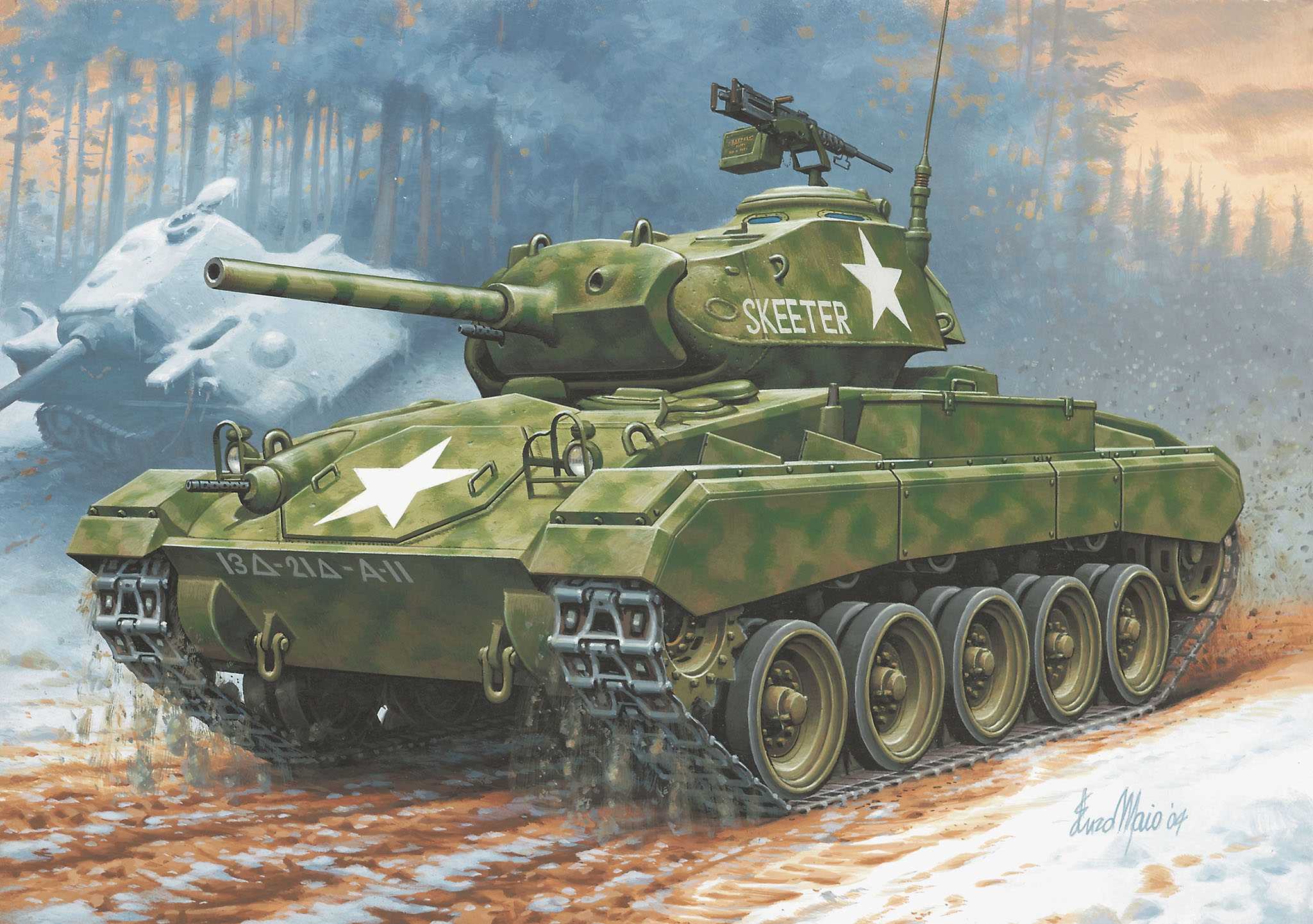 ModelSet tank 63323 - M24 Chaffee (1:76)