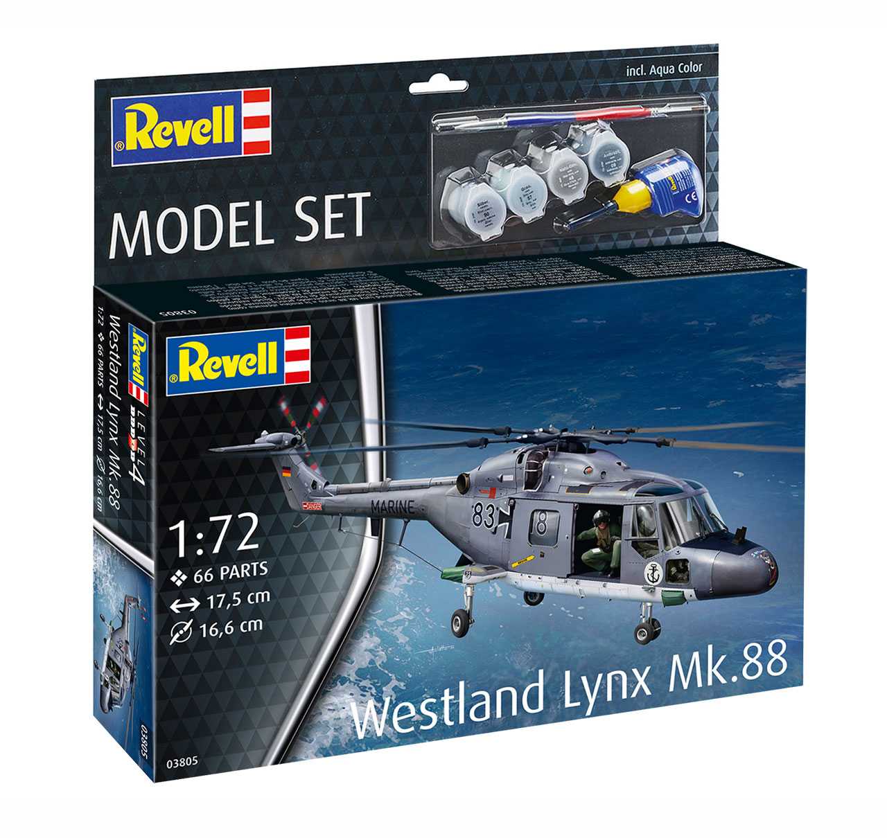 ModelSet vrtuľník 63805 - Westland Lynx (1:72) 18-63805