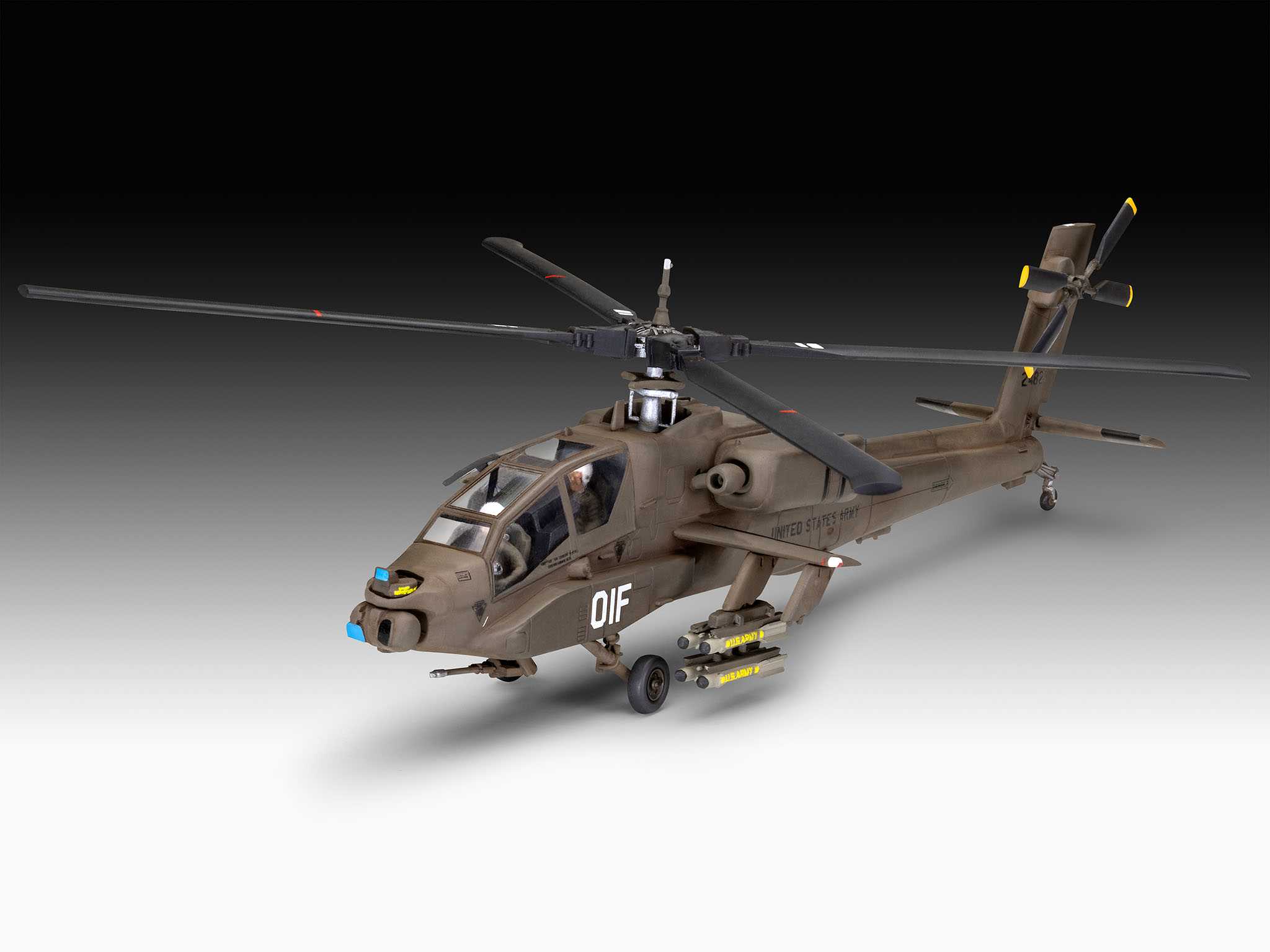 ModelSet vrtulník 63824 - AH-64A Apache (1:72)