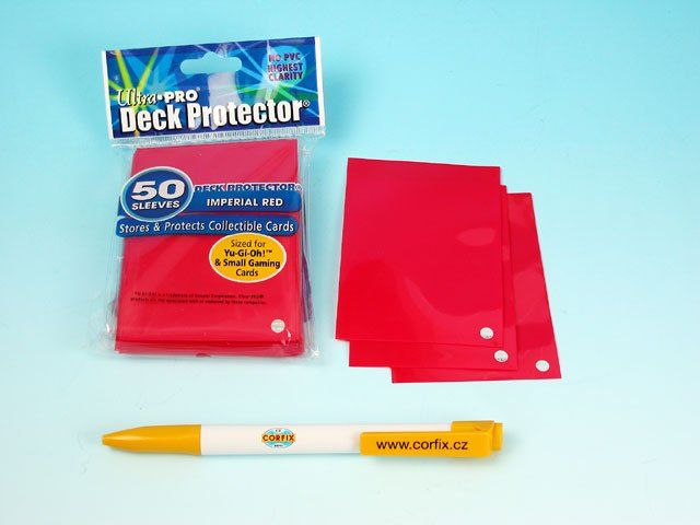Obaly na hracie karty (YU-Gi-OH!) - červená (SOLID IMPERIAL RED SMALL) 03-1372
