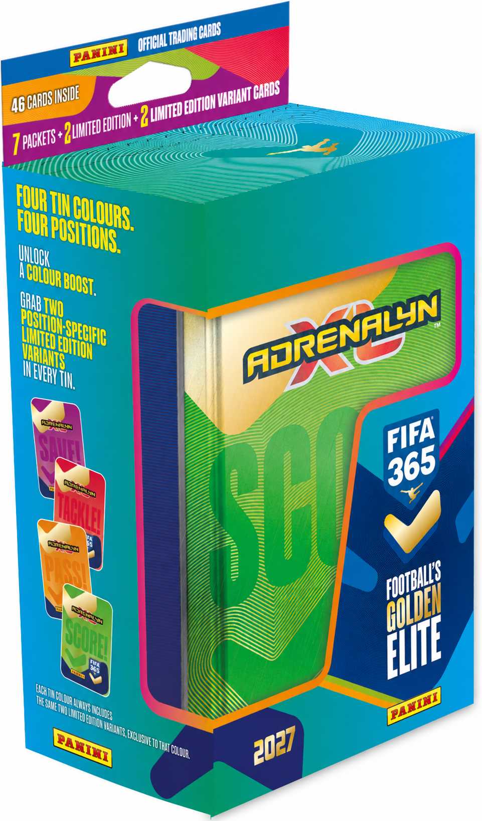 PANINI FIFA 365 2026/2027 - ADRENALYN - plechová krabička CLASSIC