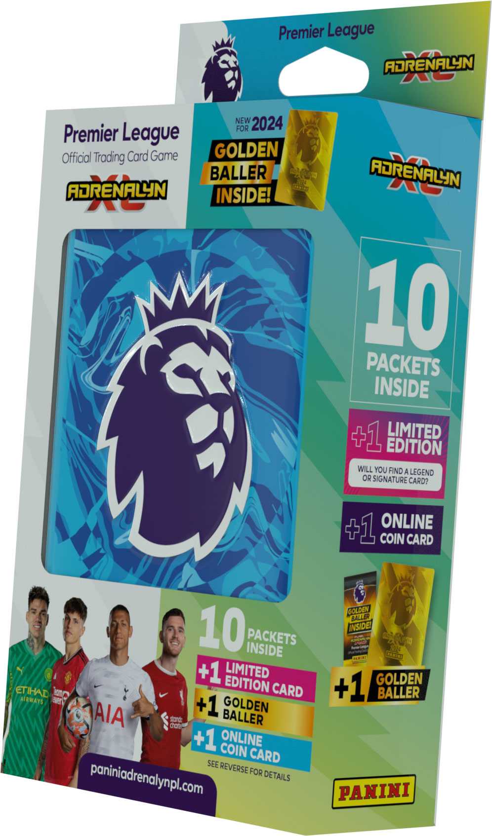 PREMIER LEAGUE 2023/2024 - ADRENALYN - plechová krabička (hranatá) 01-6746