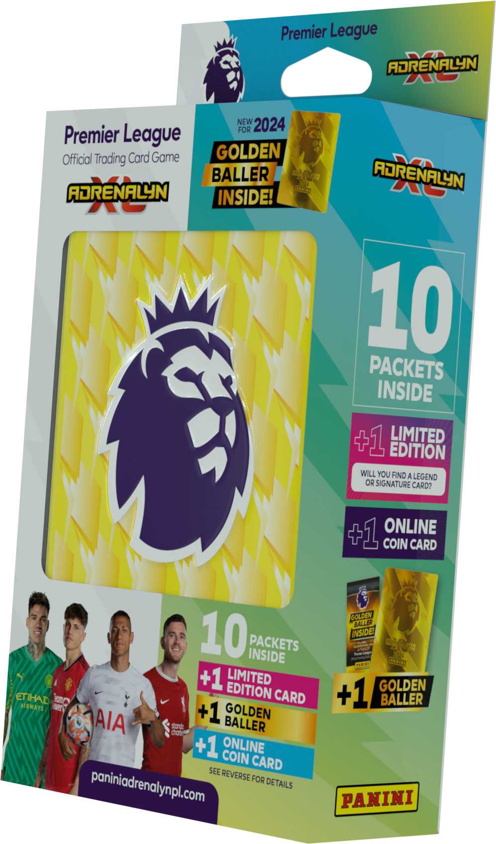 PREMIER LEAGUE 2023/2024 - ADRENALYN - plechová krabička (hranatá)