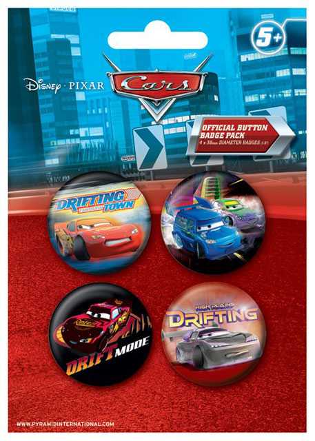 Placka set - Autá 4 - 4x38mm 07-4348