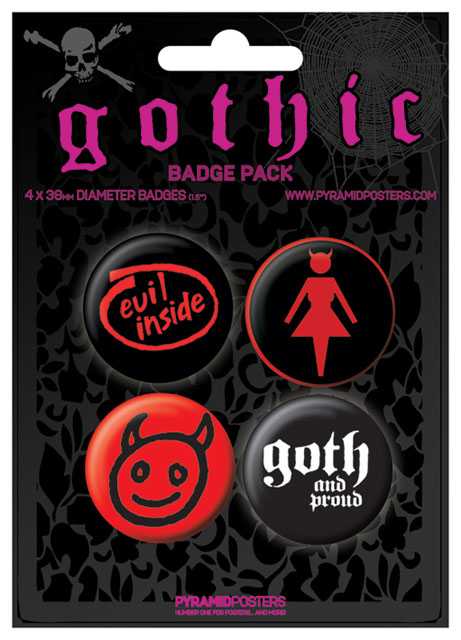 Placka set - Gothic - 4x38mm