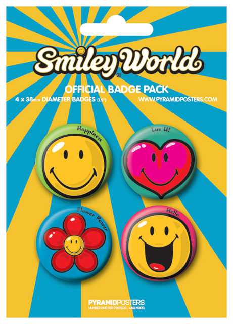 Placka set - Smiley 1 - 4x38mm 07-4353