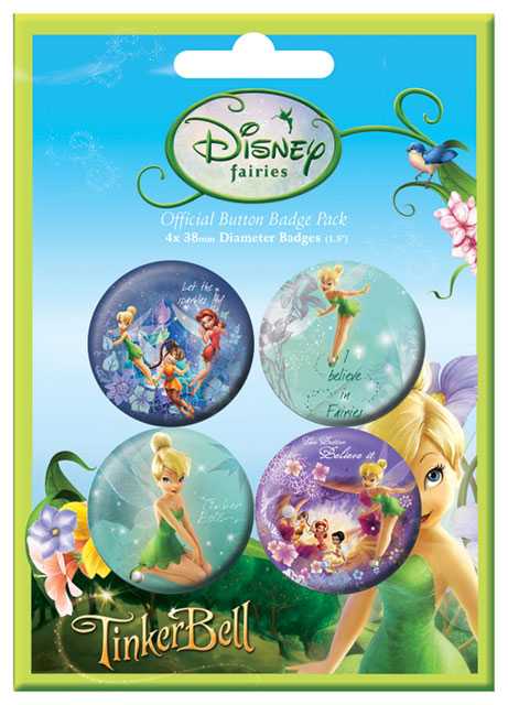 Placka set - Víla Zvonilka - 4x38mm 07-4351