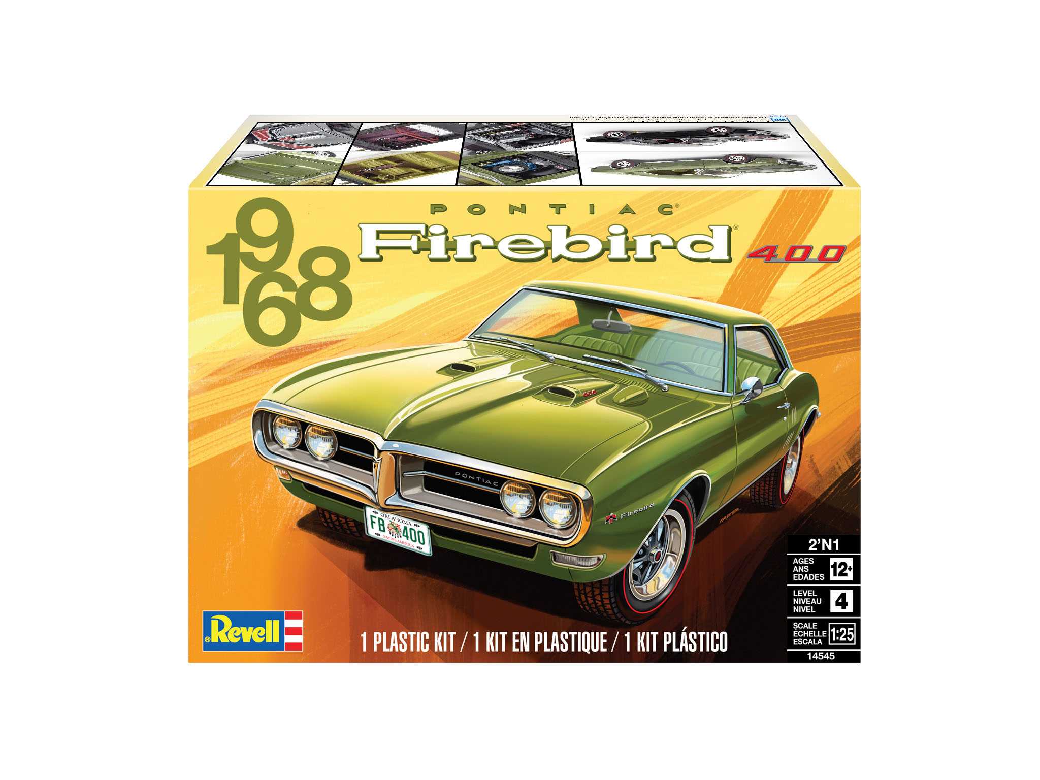 Plastic ModelKit MONOGRAM auto 4545 - 68 Firebird (1:25) 85-4545