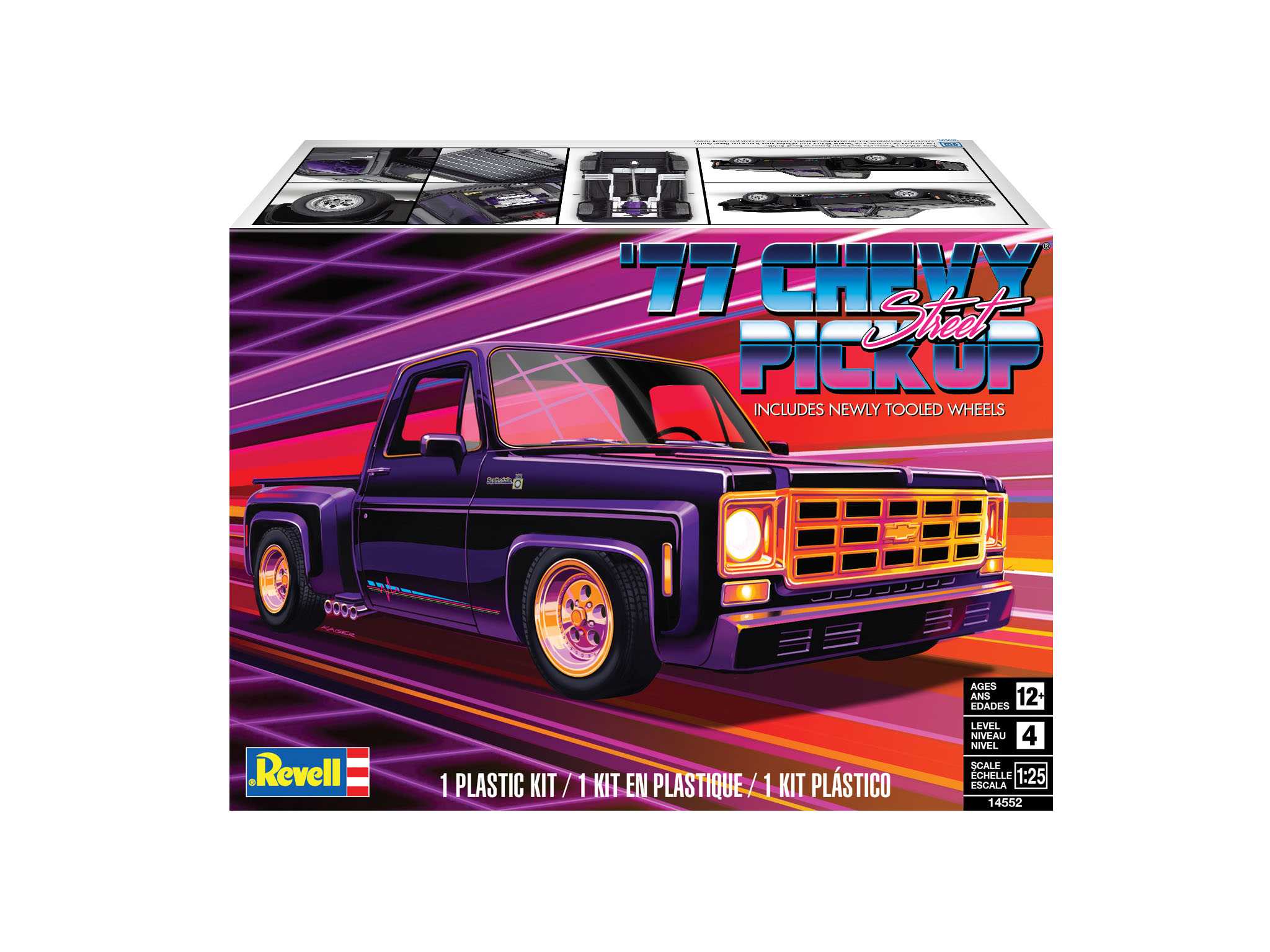 Plastic ModelKit MONOGRAM auto 4552 - 76 Chevy Squarebody Street Truck (1:24) 85-4552