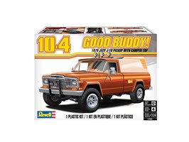 Plastic ModelKit MONOGRAM auto 4568 - Jeep J-10 pickup with camper (1:24)