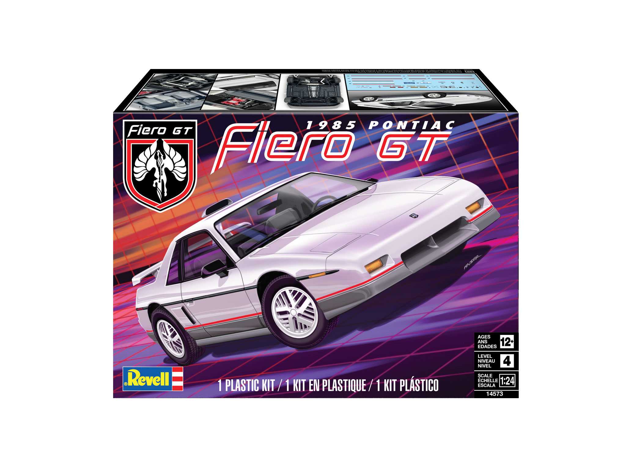 Plastic ModelKit MONOGRAM auto 4573 - 1985 Fiero GT (1:24) 85-4573