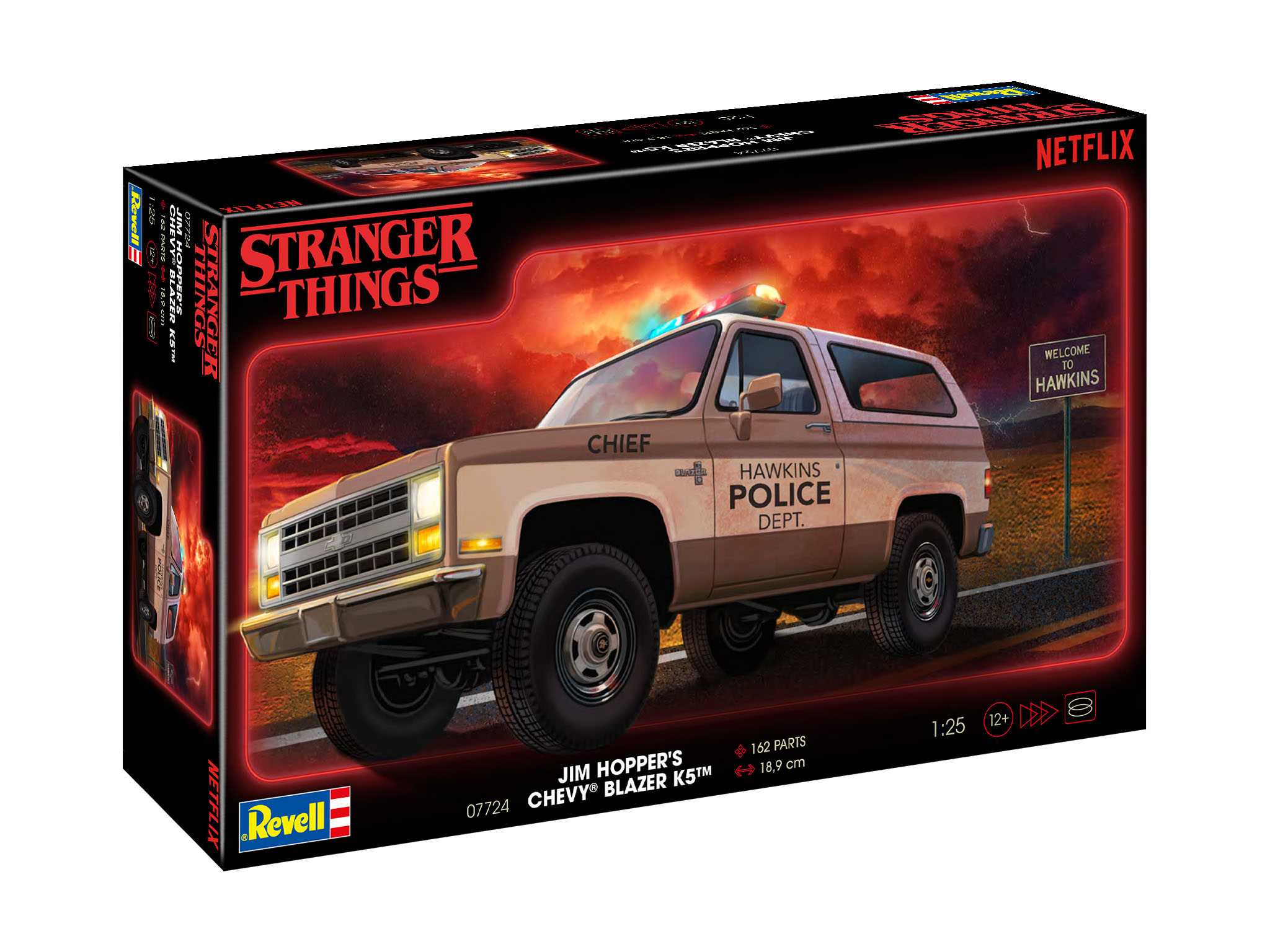 Plastic ModelKit STRANGER THINGS auto 07724 - 1985 Chevrolet K5 Blazer (1:25) 18-07724