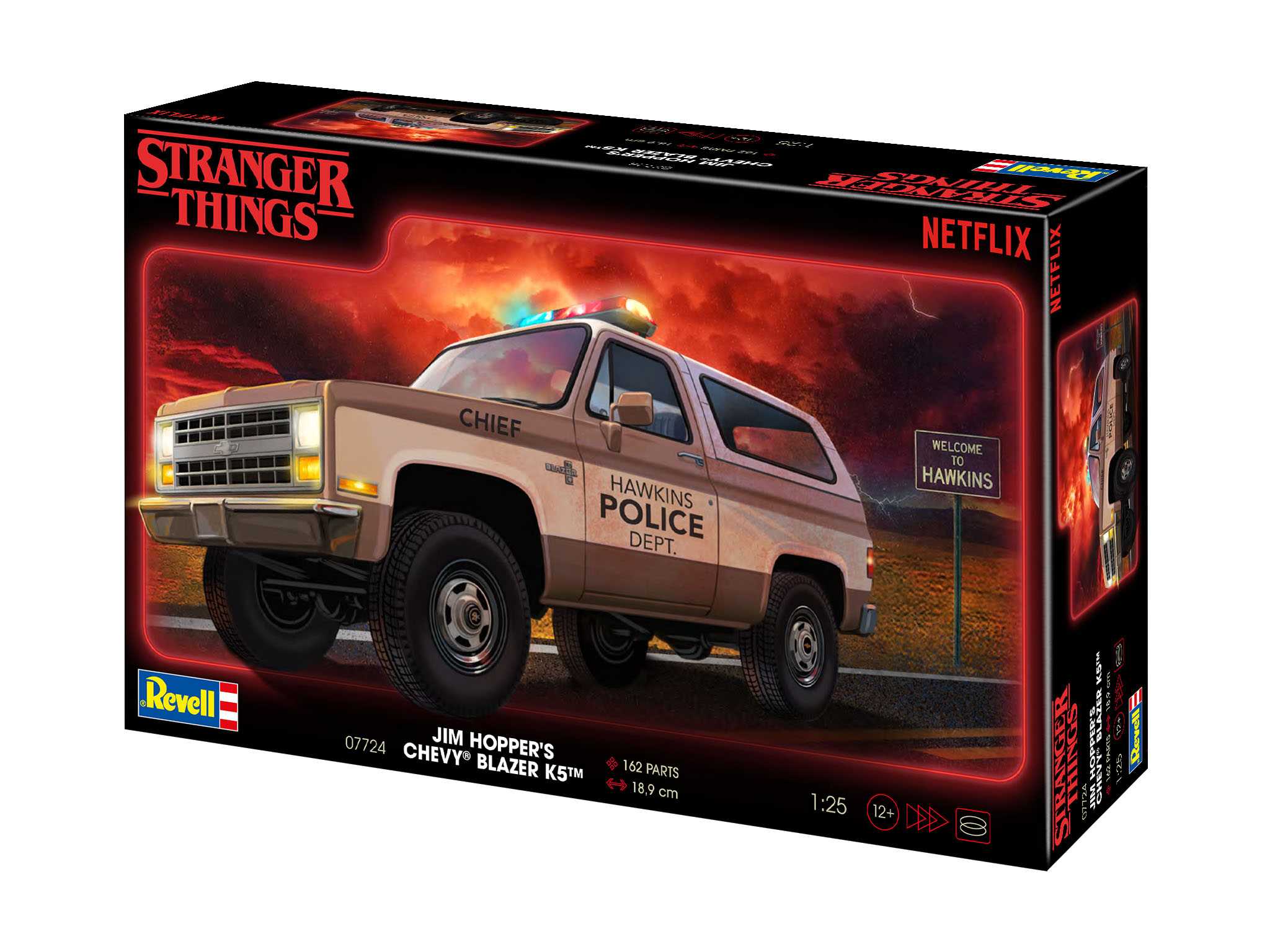 Plastic ModelKit STRANGER THINGS auto 07724 - 1985 Chevrolet K5 Blazer (1:25)